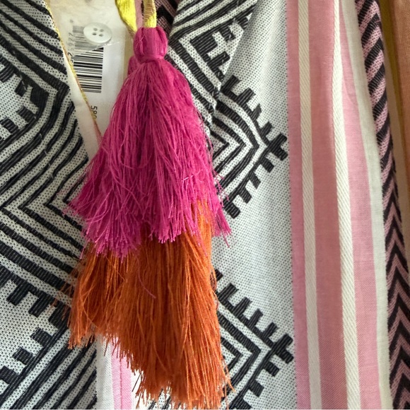 New Large Tribal Jeans Flamingo Boho Top - Picture 7 of 8